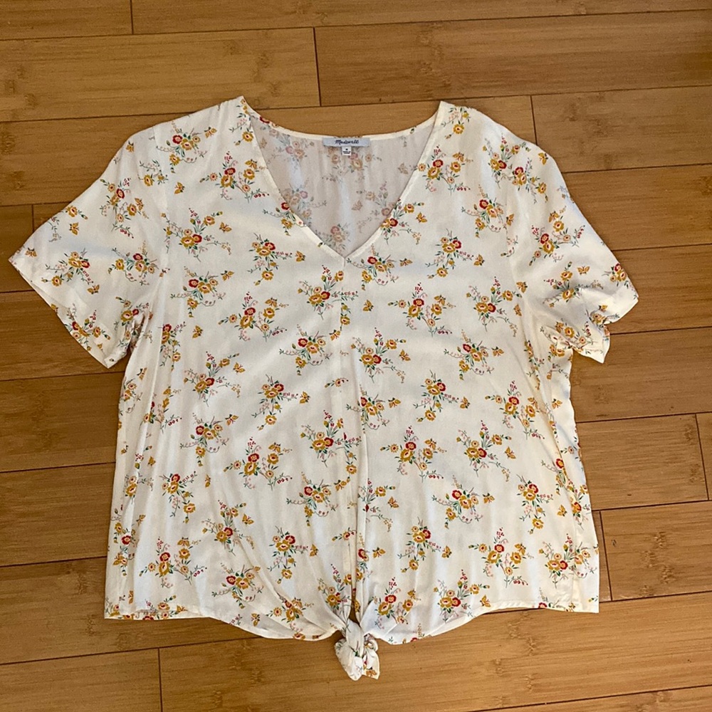 Floral print top from Madewell
